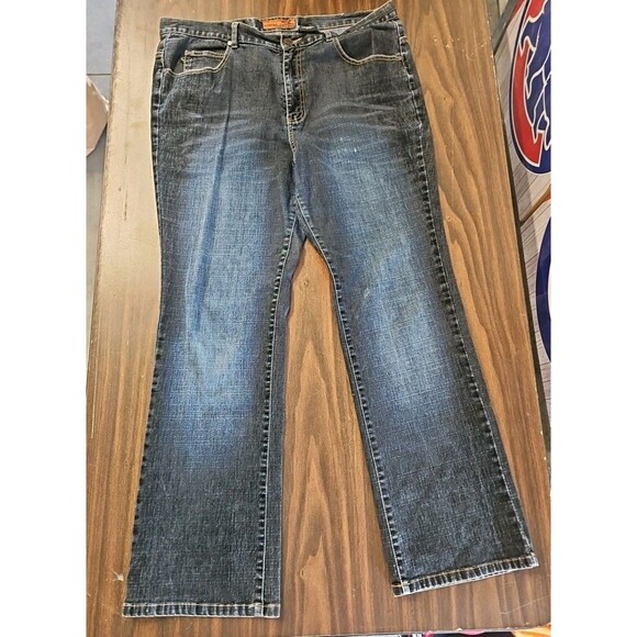Vintage CREST Jeans VCLG110-C Size 19/20 Womens Dark Wash 90's - Picture 1 of 10